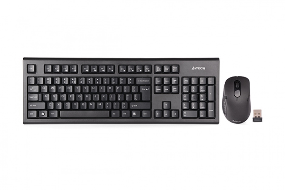 Kit tastatura + mouse Wireless Padless, A4Tech 7100N 7100N imagine noua 2022
